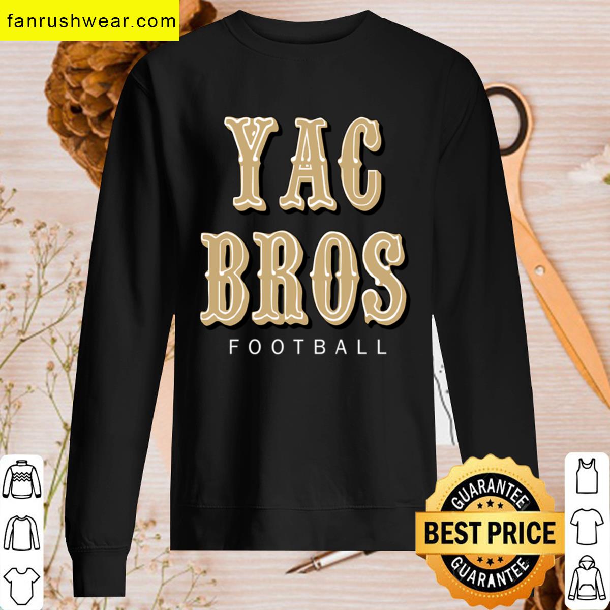 Yac Bros Football Design T-shirt
