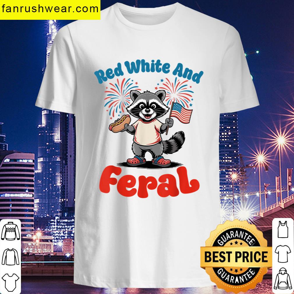 4th Of July Patriotic Raccoon T-shirt