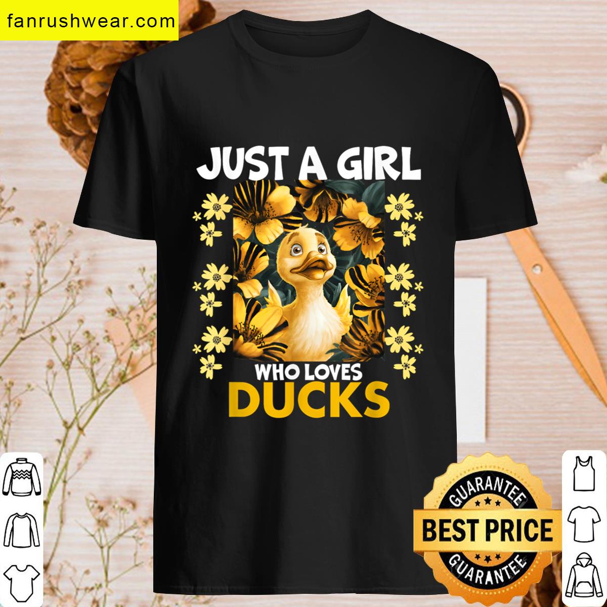 Cute Girl Loves Ducks T-shirt