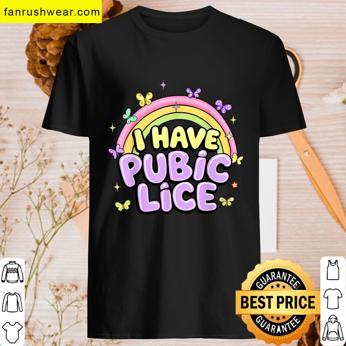 Funny Pubic Lice Adult T-shirt