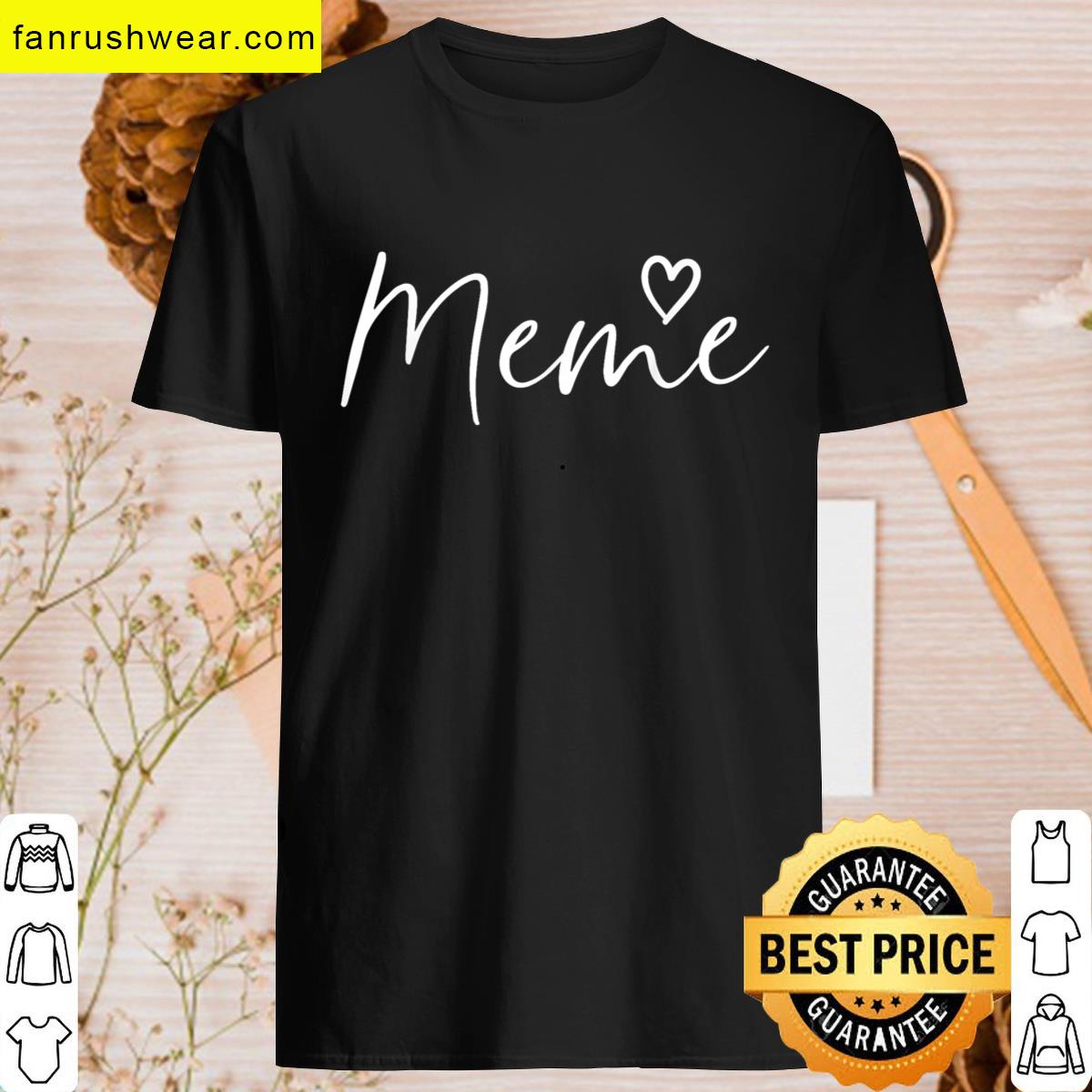 Grandma Heart Meme Design T-shirt