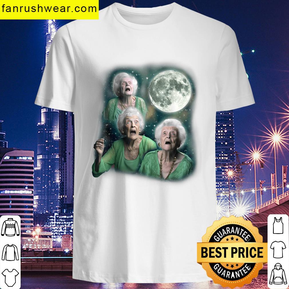 Granny Moon Meme Oversized Tee T-shirt