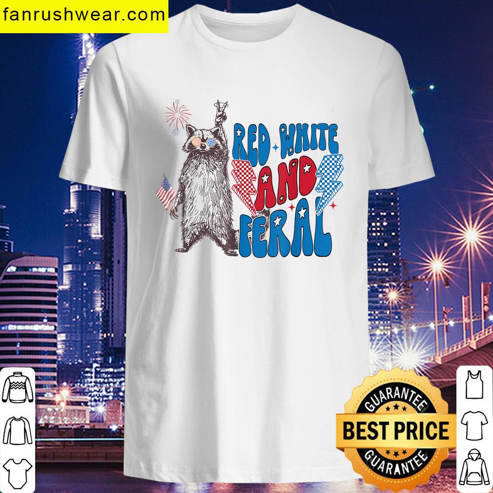 Raccoon Independence Style T-shirt