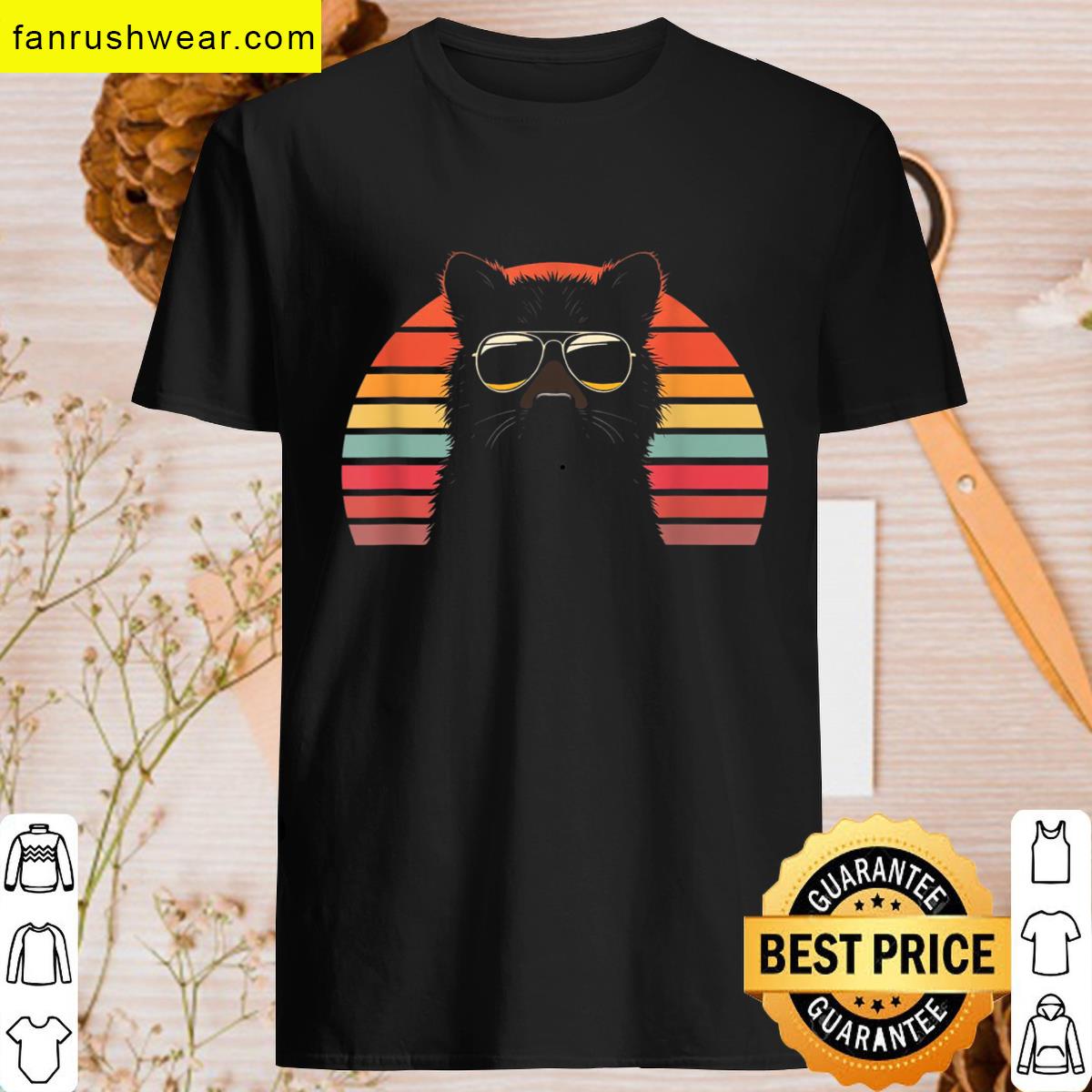 Retro Cat Graphic Tee T-shirt
