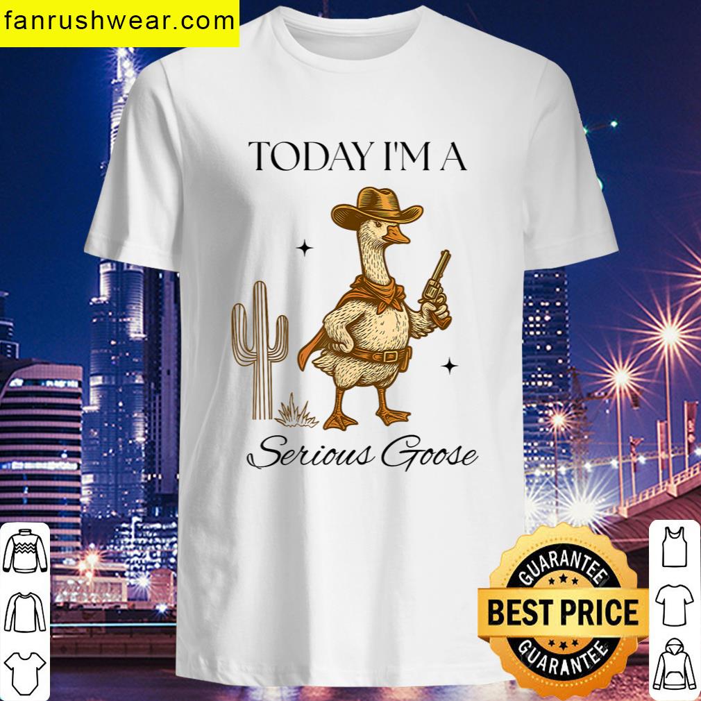 Serious Goose Cowboy T-shirt