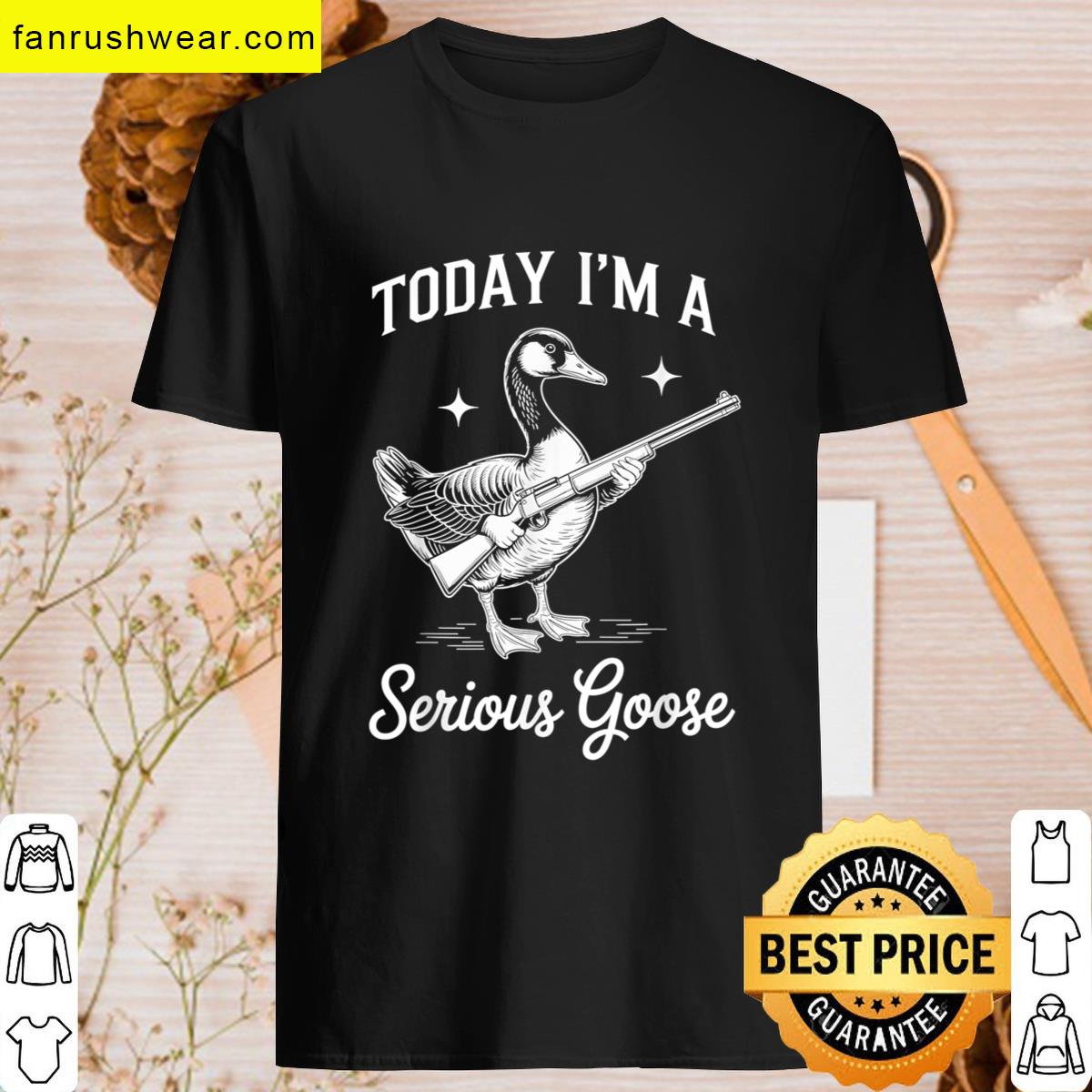 Serious Goose Funny T-shirt