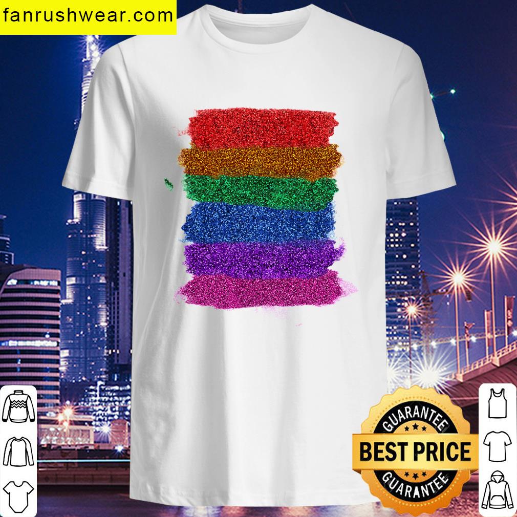 Sparkly Rainbow Pride Graphic T-shirt