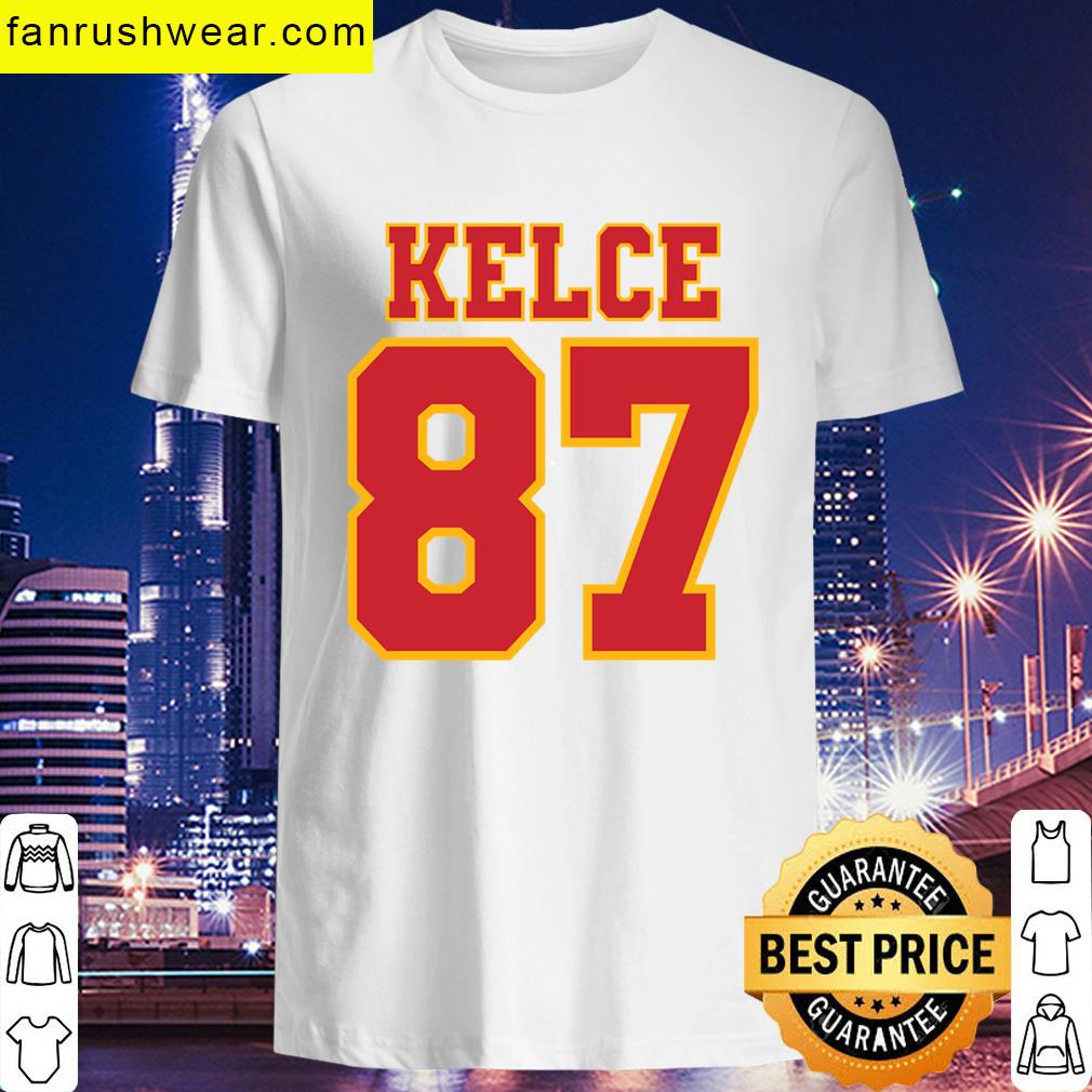 Swift Kelce 87 White Apparel T-shirt