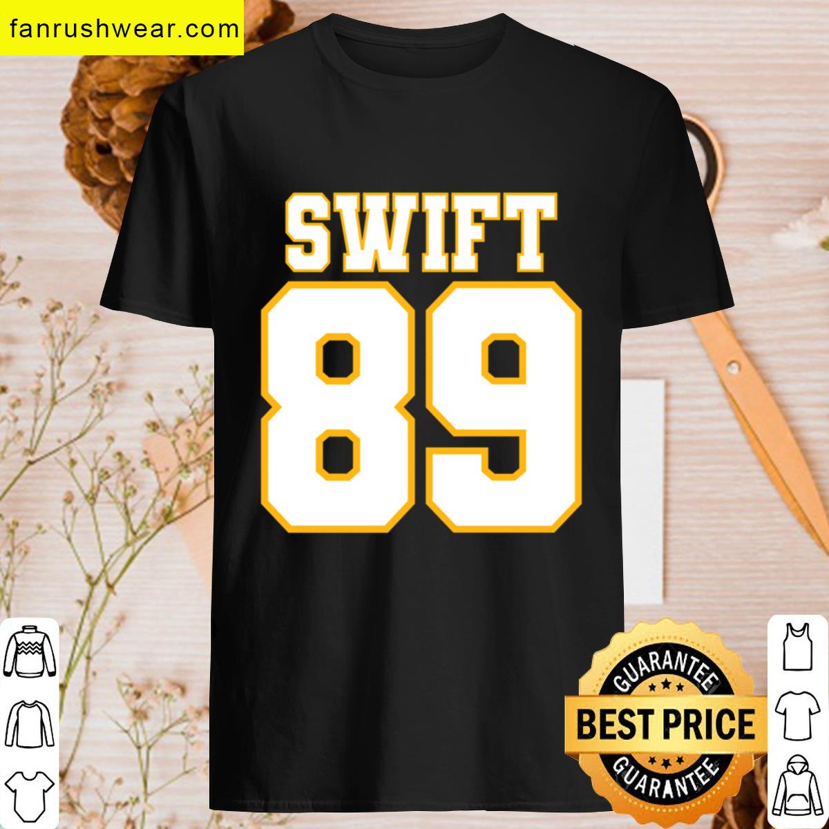 Swift Kelce 89 Red Oversized Style T-shirt
