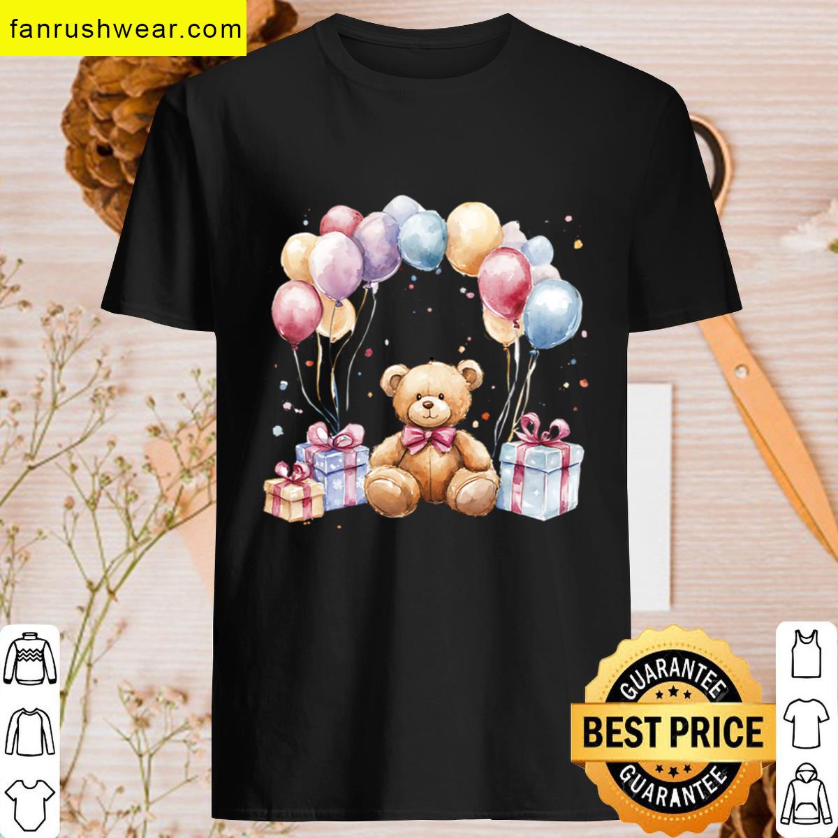 Teddy Bear Fun Birthday Top T-shirt