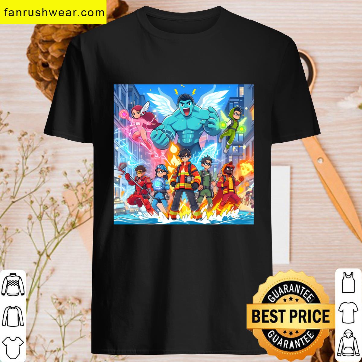 Thunderbolts Anime Style T-shirt