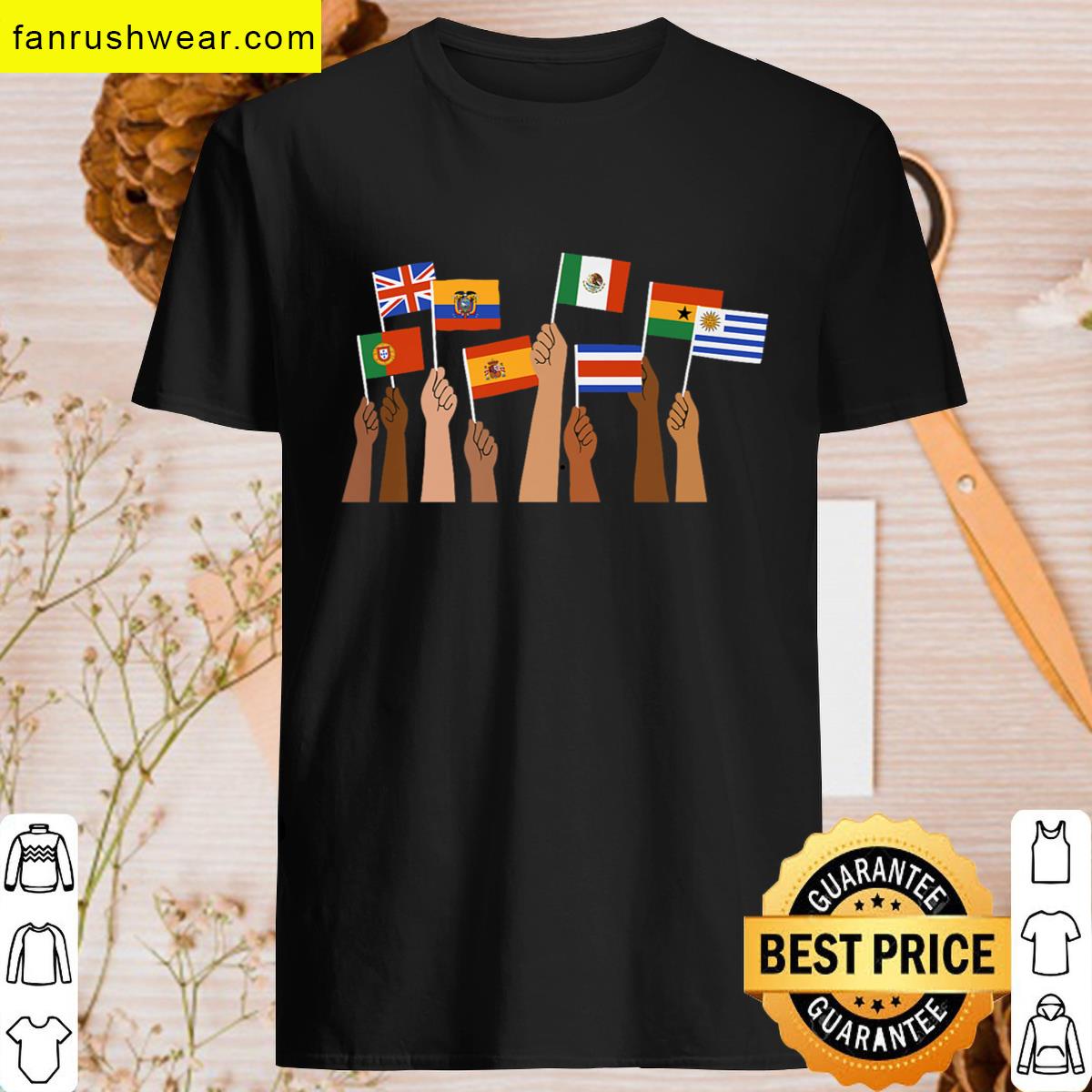 Various Flags Abroad Graphic T-shirt