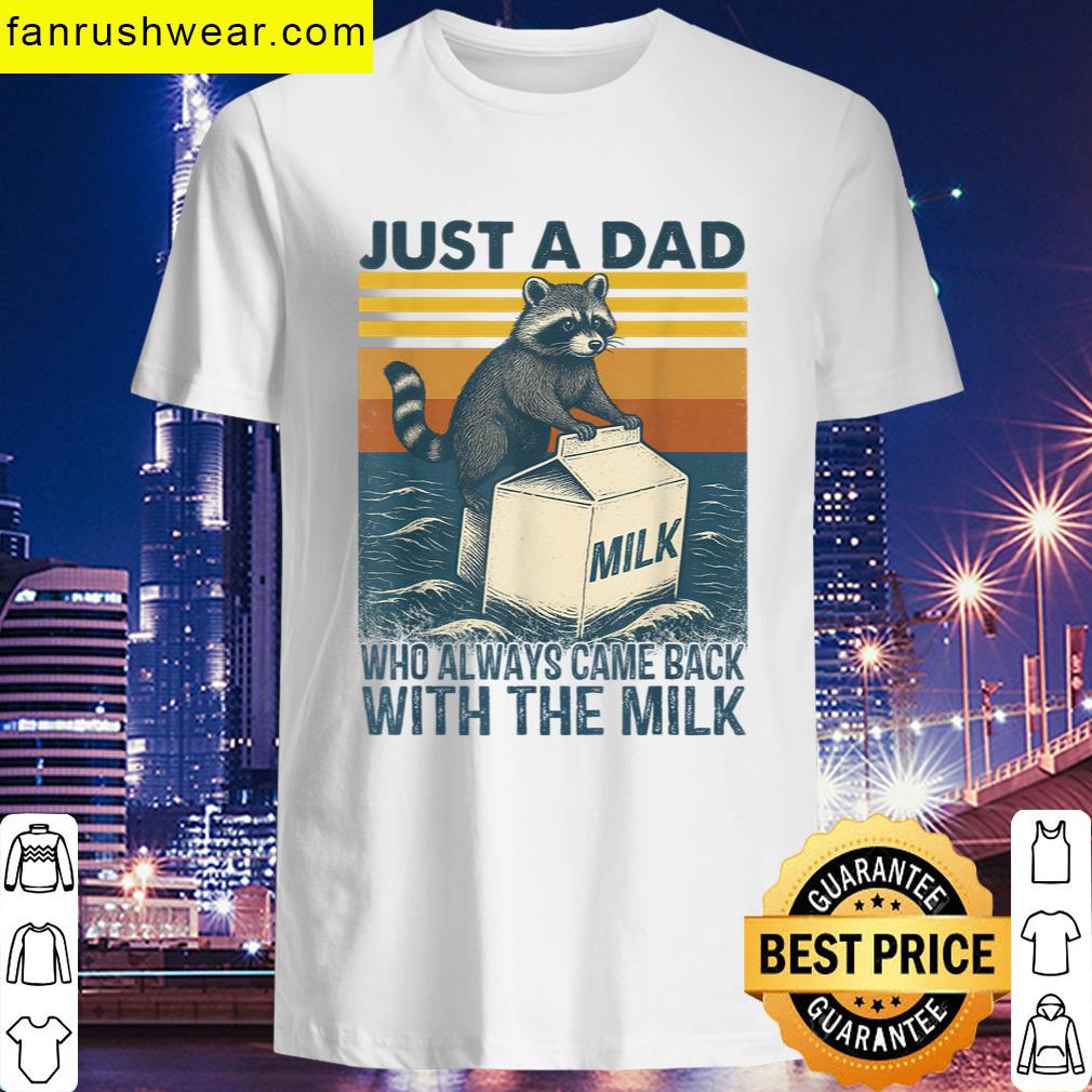 Vintage Racoon Milk Delivery Apparel T-shirt