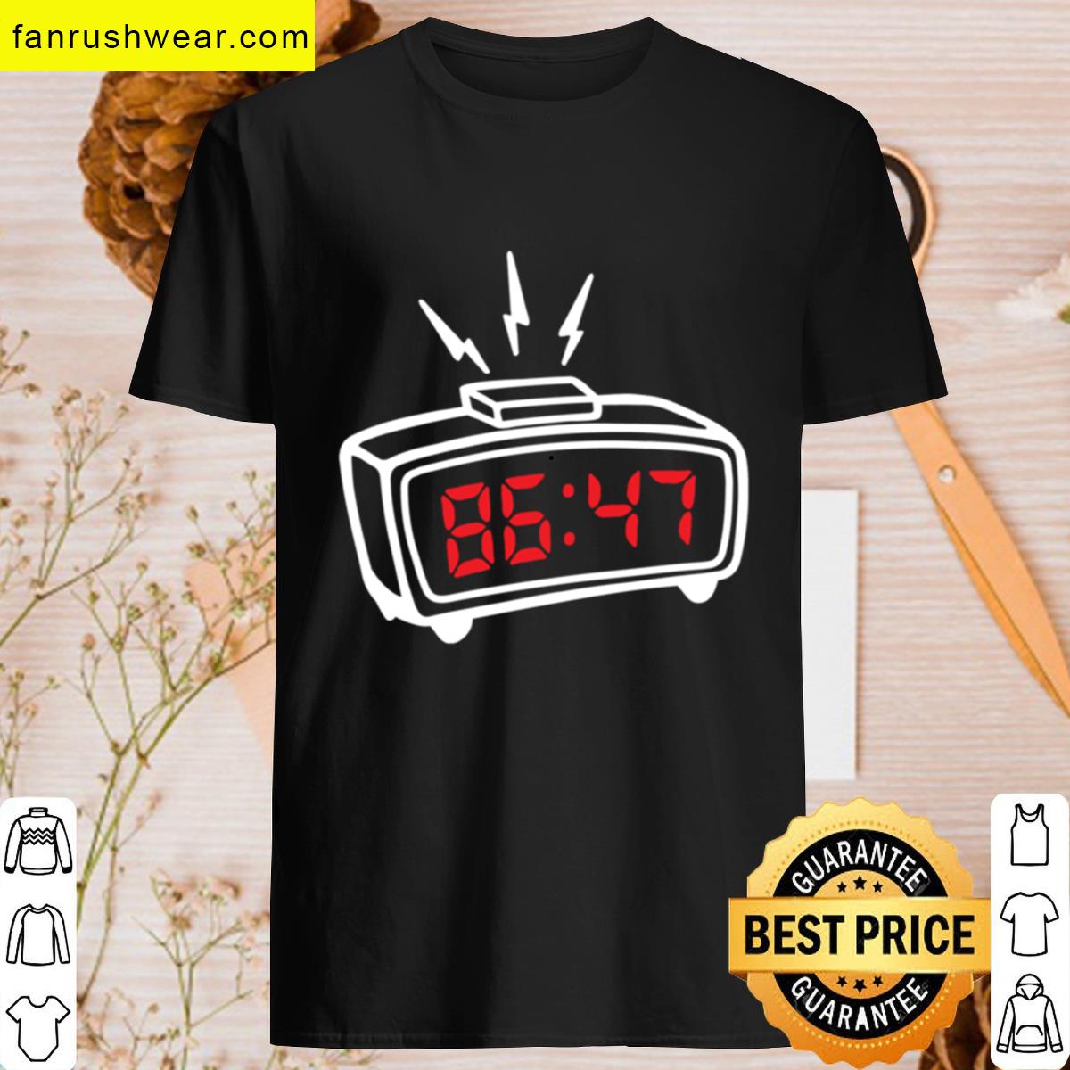 8647 Alarm Clock Blaring T-shirt