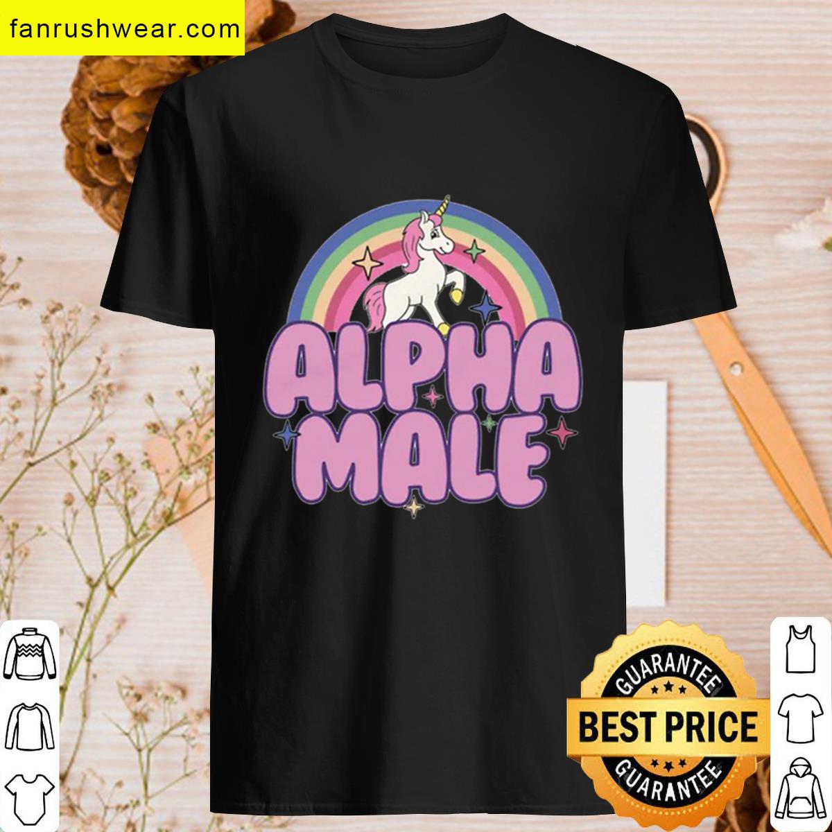 Alpha Male Unicorn Rainbow T-shirt