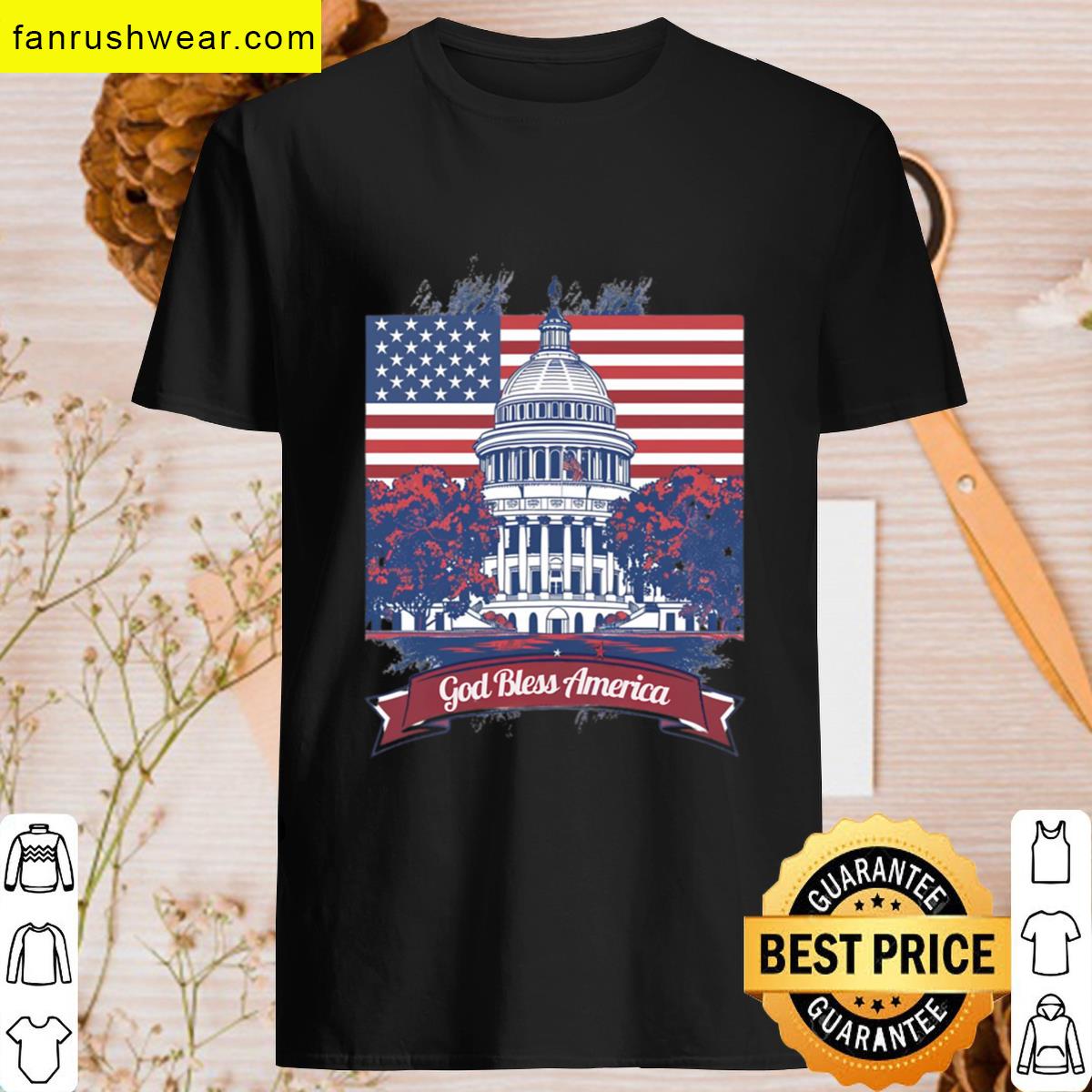 Americana Reimagined Vintage Art Stirs Patriotic Soul T-shirt