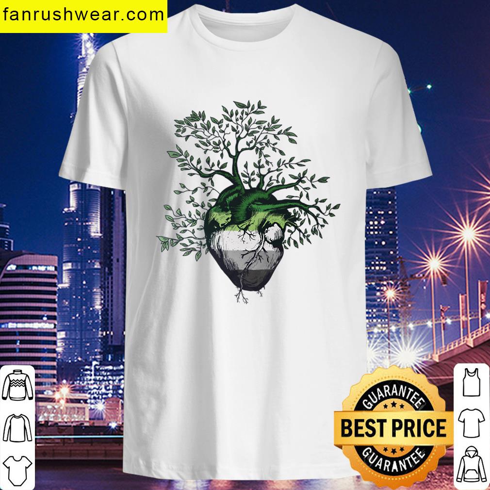 Aromantic Heart Tree Of Life T-shirt