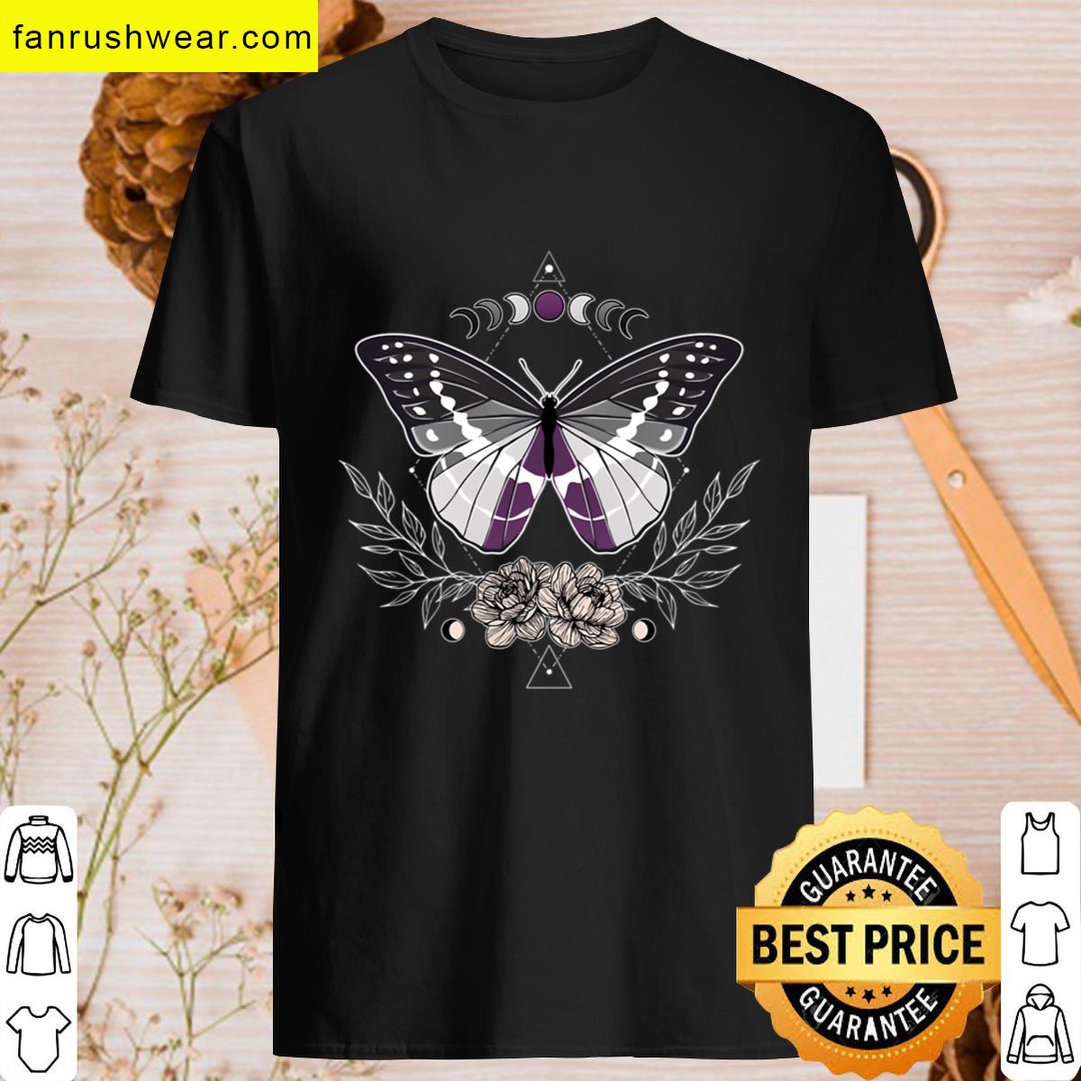 Asexual Butterfly Lgbt Pride Flag T-shirt