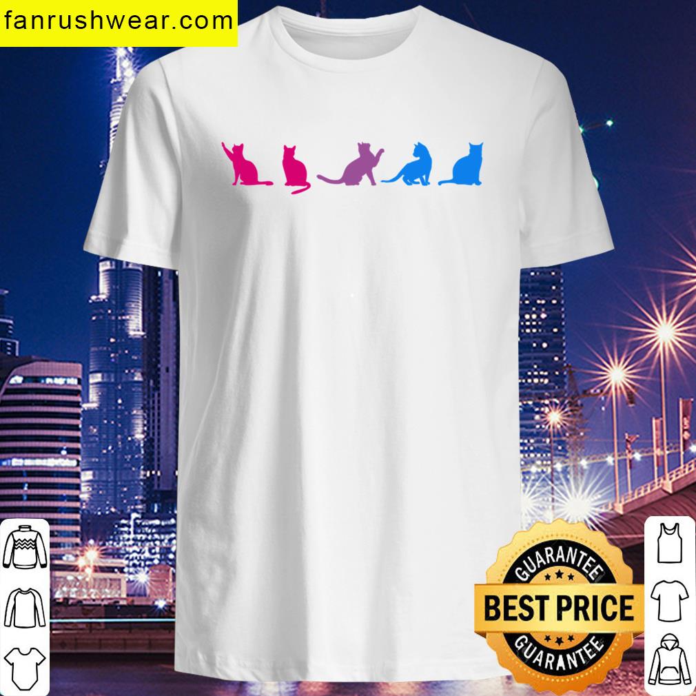 Bi Cats Bisexual Pride Oversized T-shirt