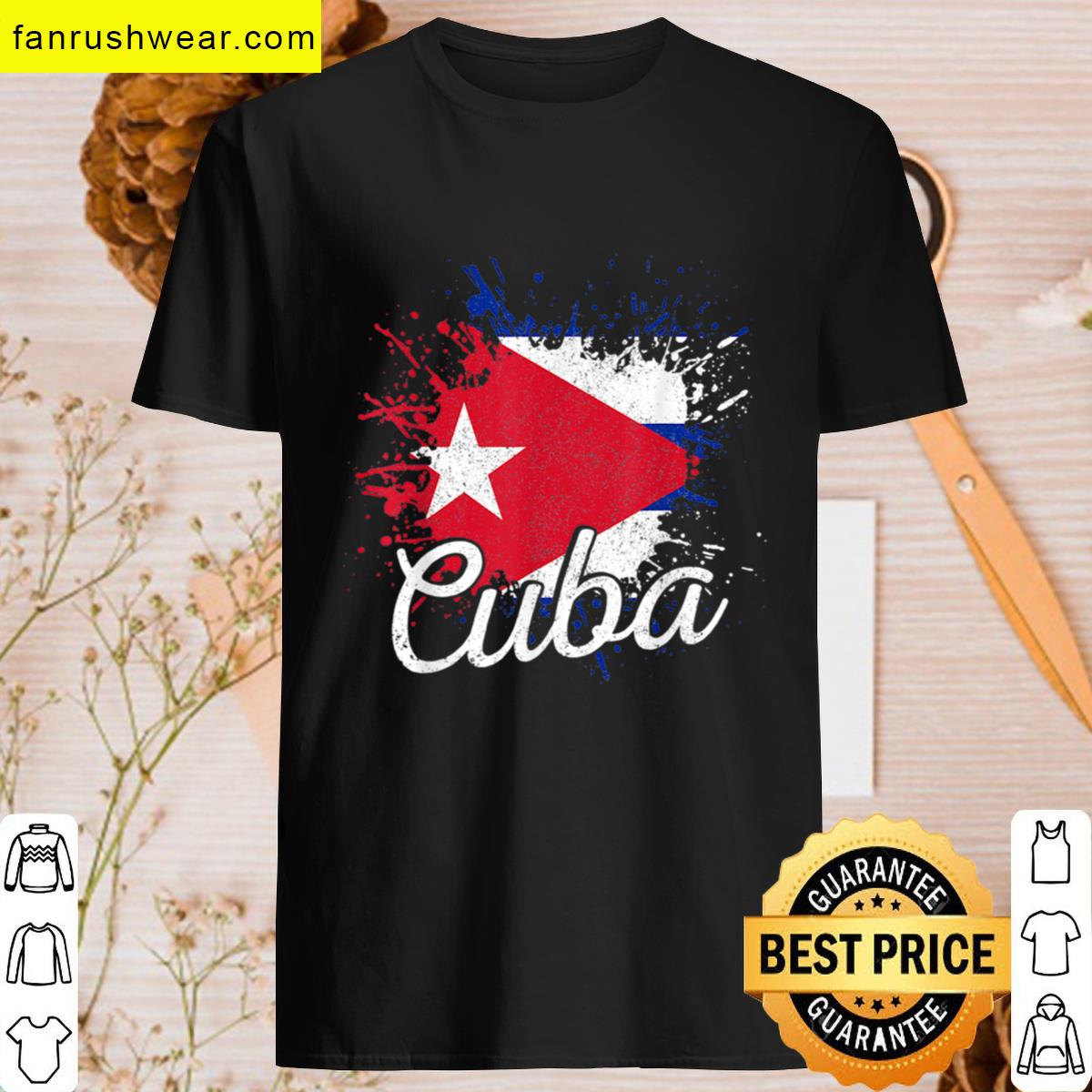 Cuba Patriotic Cuban Pride Flag Patriotic Cuba T-shirt
