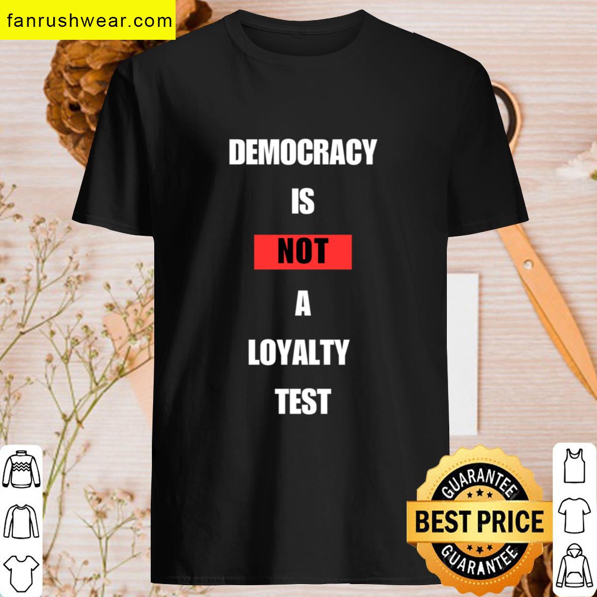 Democracy Is Not A Loyalty Test T-shirt