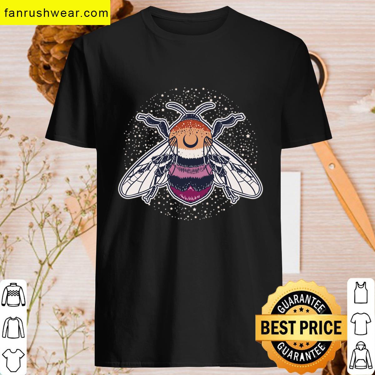 Lesbian Bee Proud Lgbt Gay Pride Flag T-shirt