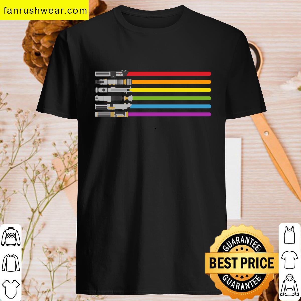 Lightsaber Rainbow T-shirt