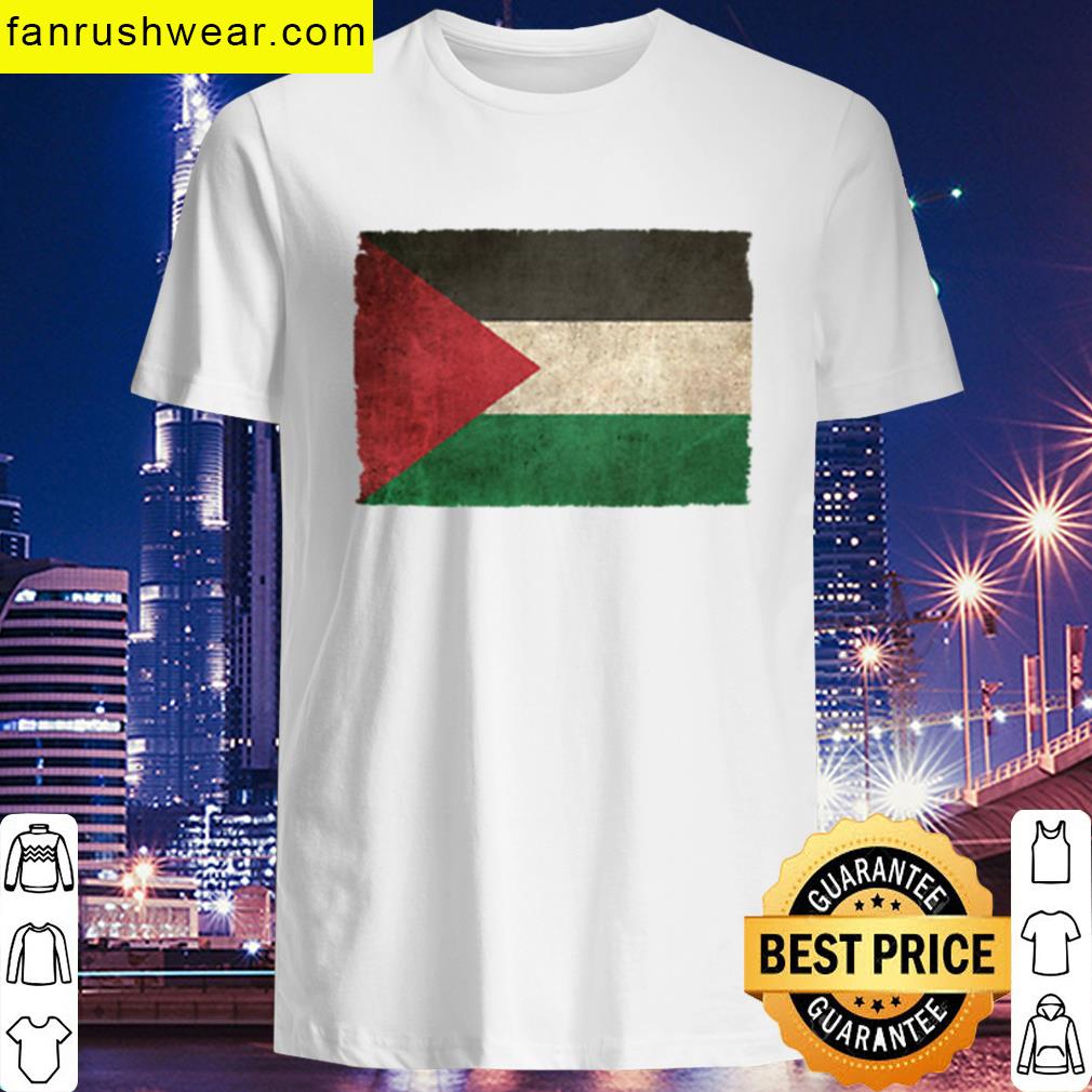 Old And Worn Distressed Vintage Flag Of Palestine T-shirt