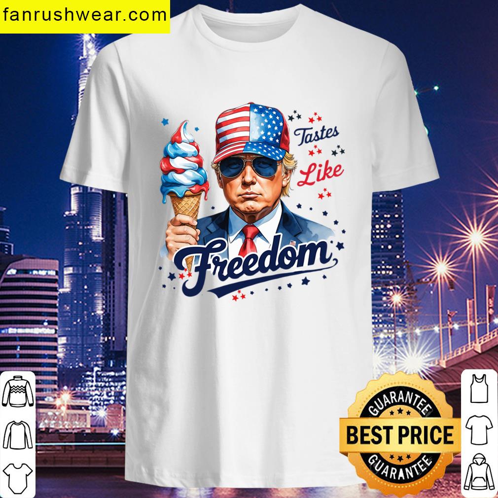 Patriotic President Trump Ice Cream – Funy Usa Design T-shirt