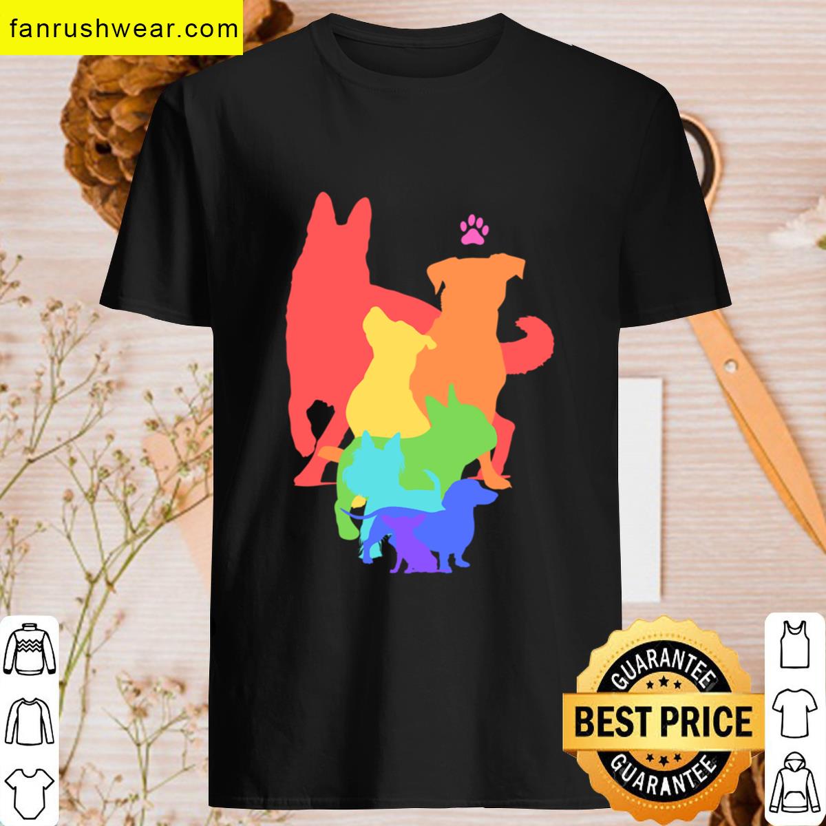 Rainbow Dogs Rainbows And Dogs T-shirt