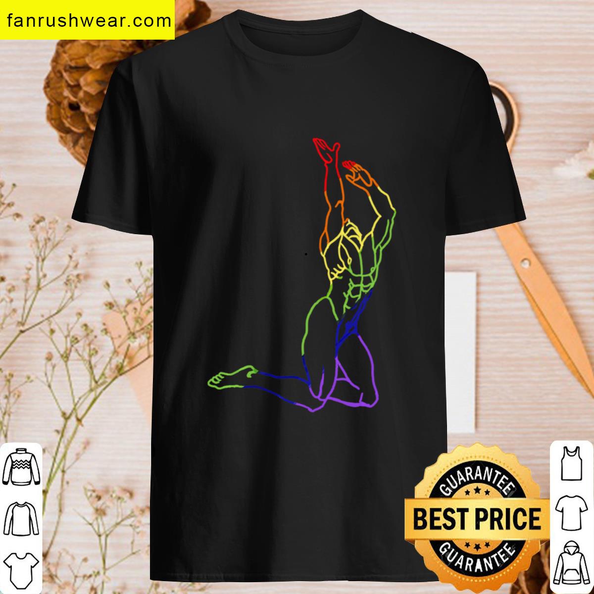 Rainbow Man On His Knees Relaxed Fit T-shirt