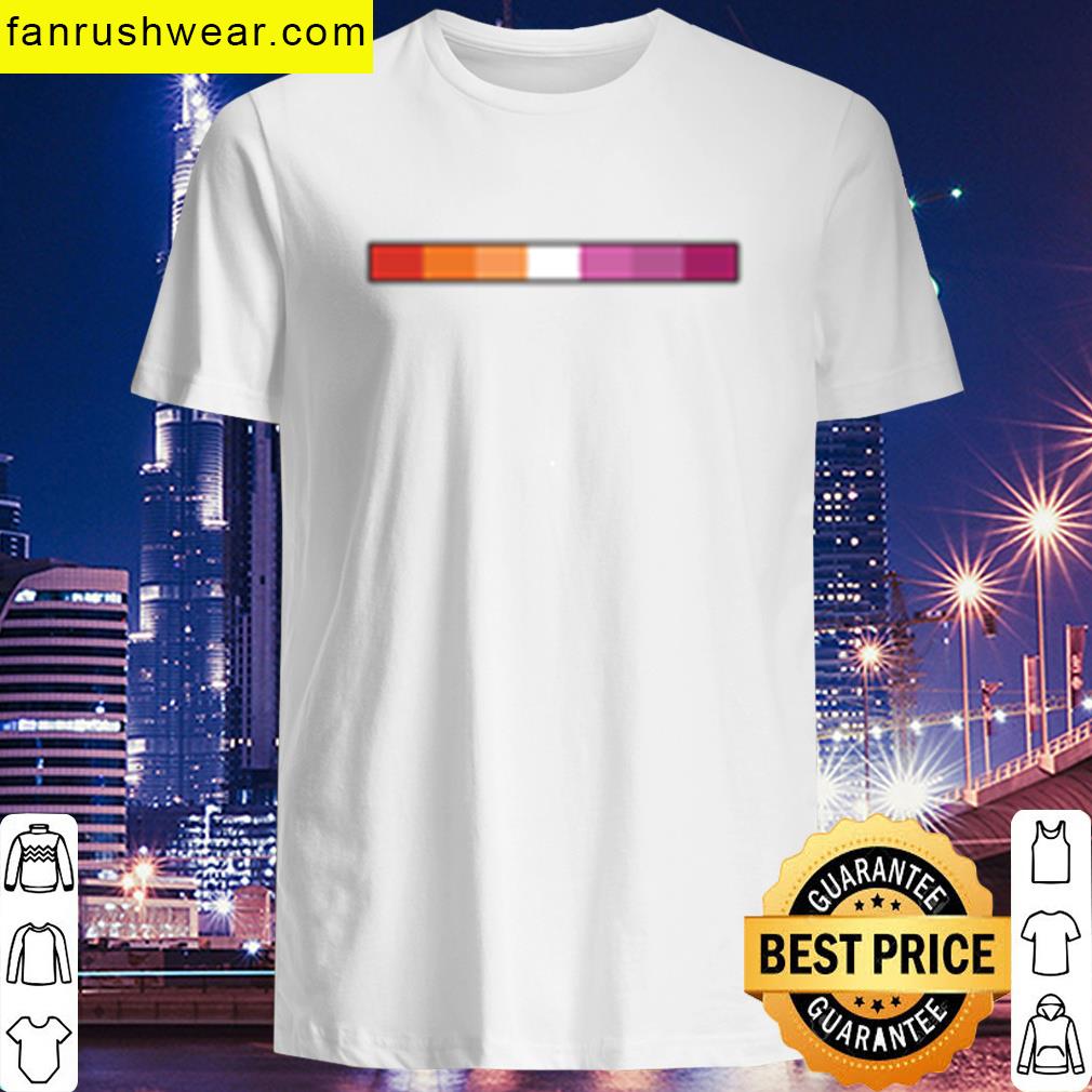 Subtle Lesbian Pride Flag Strip Subtle Wlw Pride T-shirt
